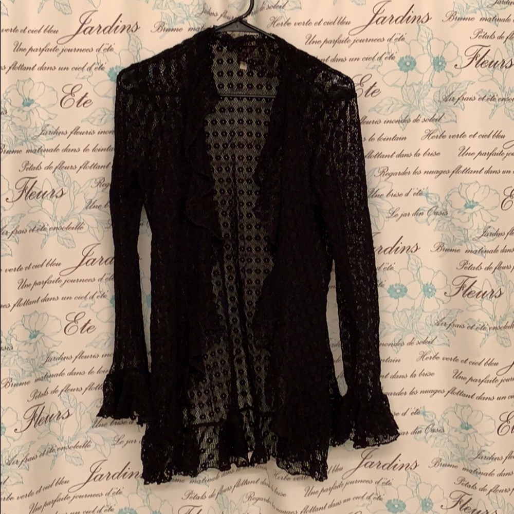 Black Coverup Cardigan